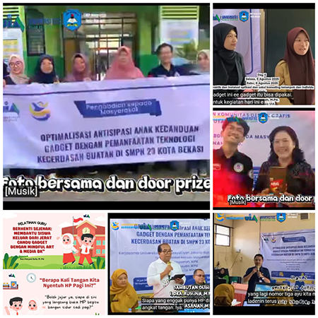 Pengabdian Masyarakat FKIP UIA di SMP 23 Bekasi Sasar Pelajar Kecanduan Gadget